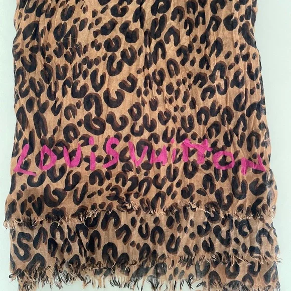 Louis Vuitton Stephen Sprouse Leopard Print scarf - Picture 2 of 8